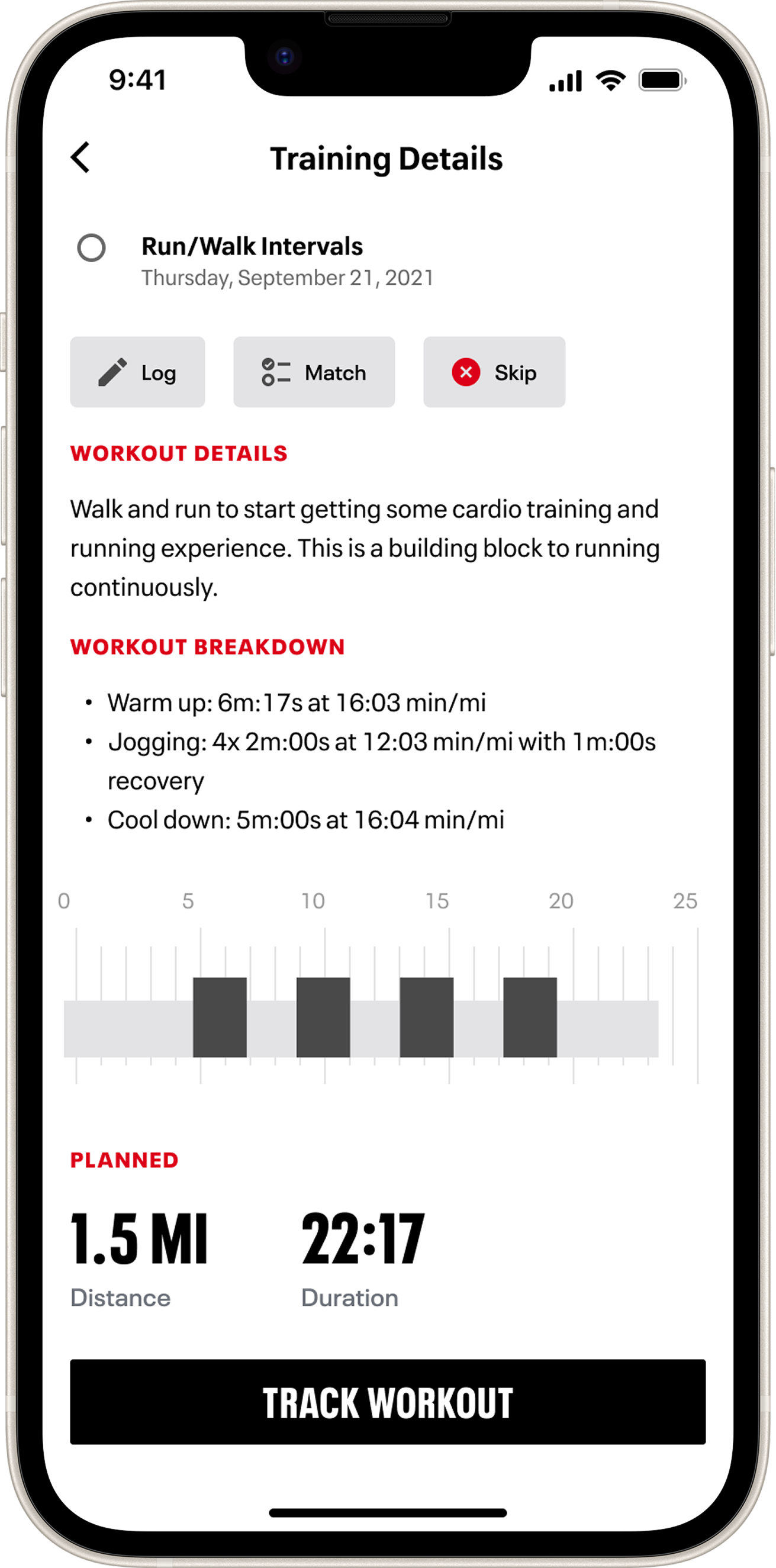 Updated Training Plans feature