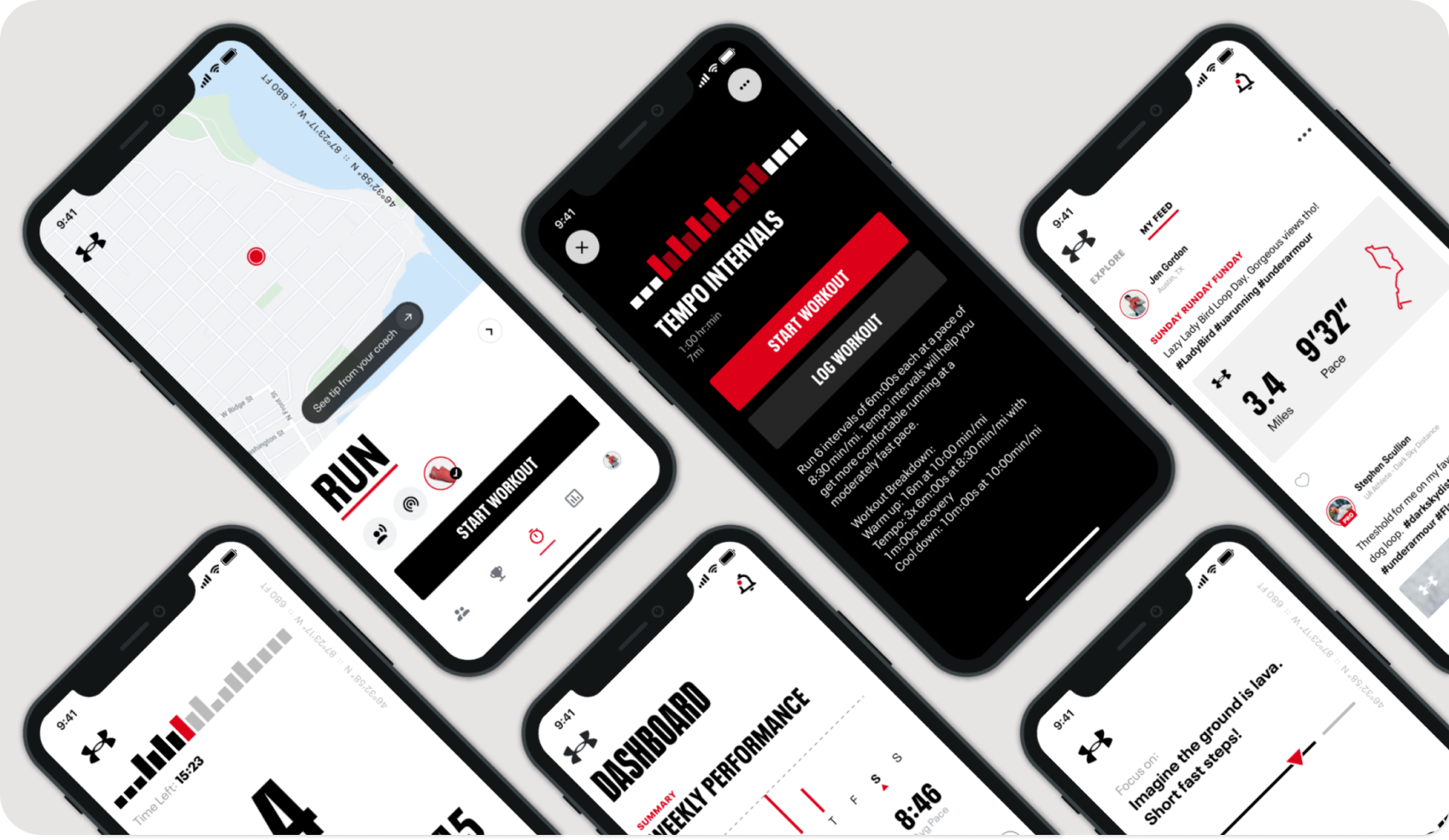 Visual refresh direction for UA MapMyRun